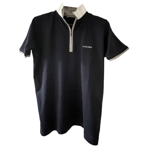 Pre-owned Azzaro Polo Shirt In Navy