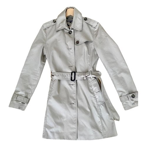 Pre-owned Tommy Hilfiger Trench Coat In Beige