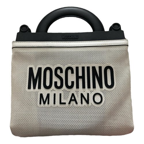 Pre-owned Moschino Handbag In White