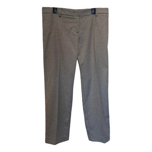 Pre-owned Blumarine Straight Pants In Grey