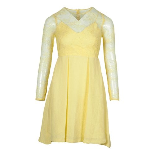 Pre-owned Sandro Dress In Yellow