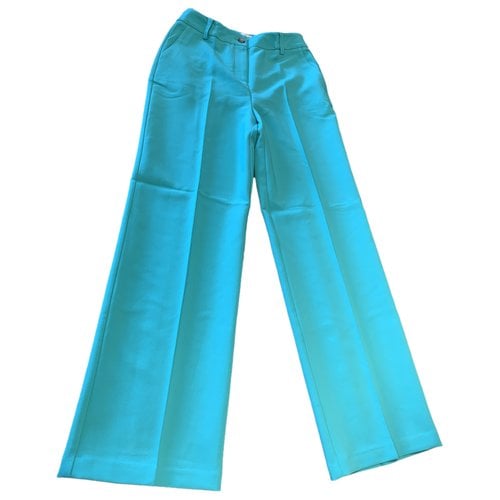 Pre-owned Modstrom Straight Pants In Turquoise