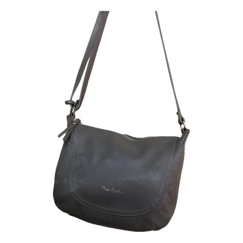 Pre-owned Pierre Cardin Leather Handbag In Grey