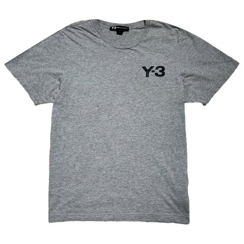 Pre-owned Y-3 By Yohji Yamamoto T-shirt In Grey
