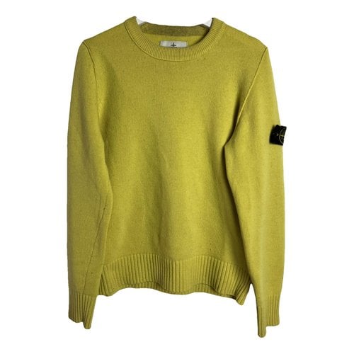Pre-owned Stone Island Wool Pull In Yellow