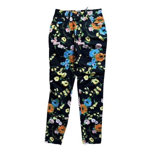 Pre-owned Moschino Slim Pants In Multicolour