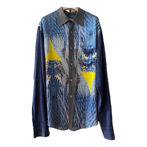 Pre-owned Yohji Yamamoto Silk Shirt In Blue