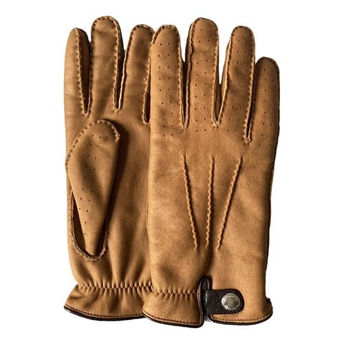 Pre-owned Brunello Cucinelli Shearling Gloves In Brown