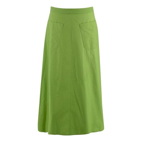 Pre-owned Atlantique Ascoli Skirt In Green