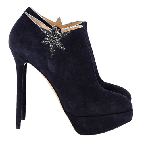 Pre-owned Charlotte Olympia Boots In Blue