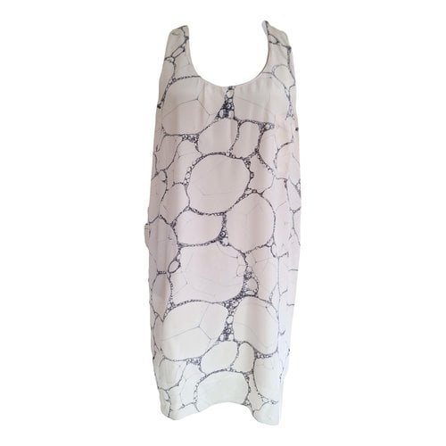 Pre-owned Alexander Wang Silk Mid-length Dress In White