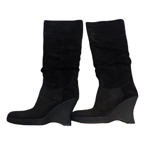 Pre-owned Janet & Janet Boots In Black