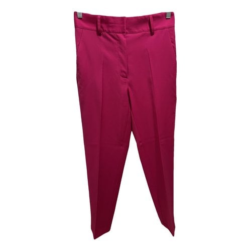 Pre-owned Ottod'ame Wool Trousers In Pink