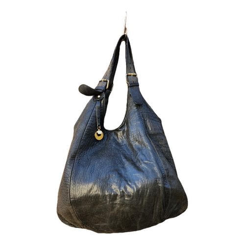 Pre-owned Gerard Darel Leather Crossbody Bag In Black