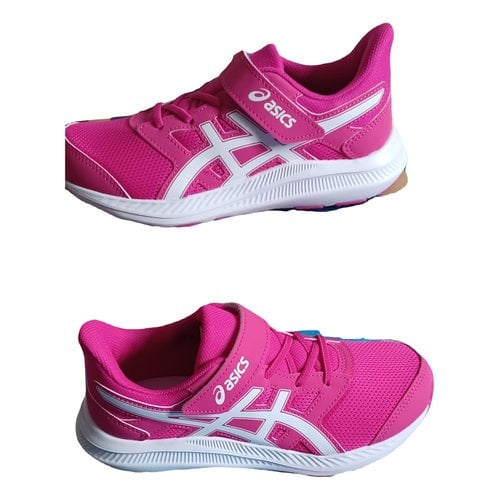Pre-owned Asics Trainers In Pink
