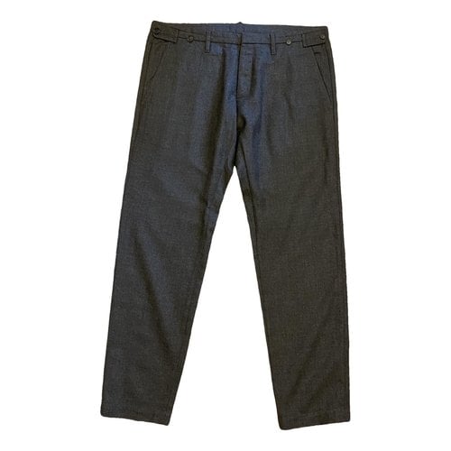 Pre-owned Dsquared2 Wool Trousers In Grey