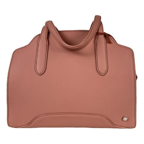 Pre-owned Loro Piana Sesia Leather Handbag In Pink