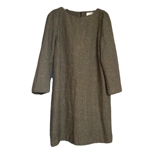 Pre-owned Mauro Grifoni Wool Mid-length Dress In Green