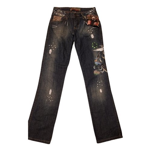 Pre-owned Dior Straight Jeans In Multicolour