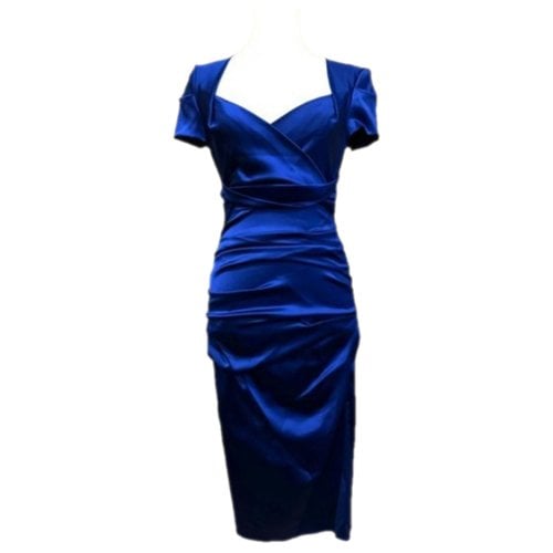 Pre-owned Talbot Runhof Mid-length Dress In Blue