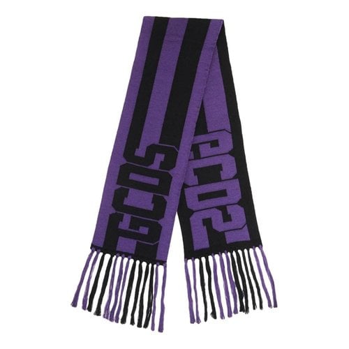 Pre-owned Gcds Wool Scarf In Purple