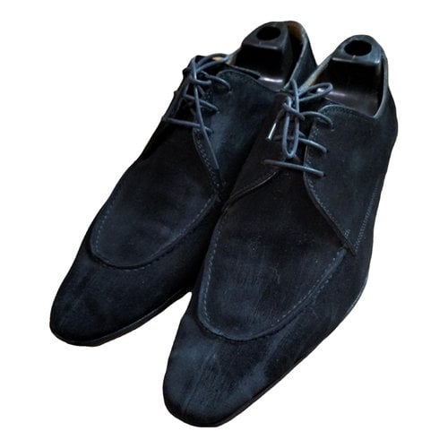 Pre-owned Sutor Mantellassi Lace Ups In Black