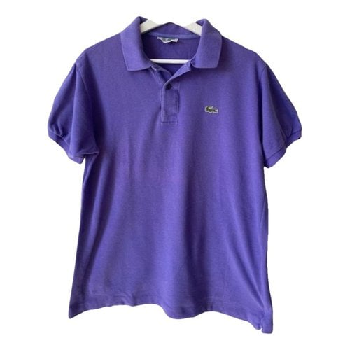 Pre-owned Lacoste Polo Shirt In Purple