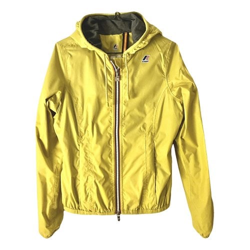 Pre-owned K-way Trench Coat In Yellow