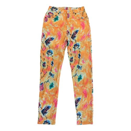 Pre-owned Replay Slim Pants In Multicolour
