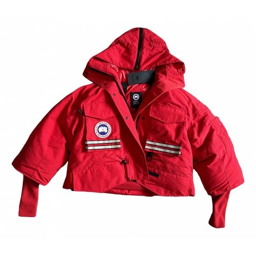Pre-owned Canada Goose Coat In Red