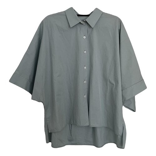 Pre-owned Jil Sander Blouse In Turquoise