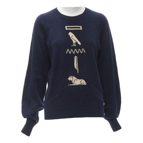 Pre-owned Chanel Cashmere Jumper In Navy