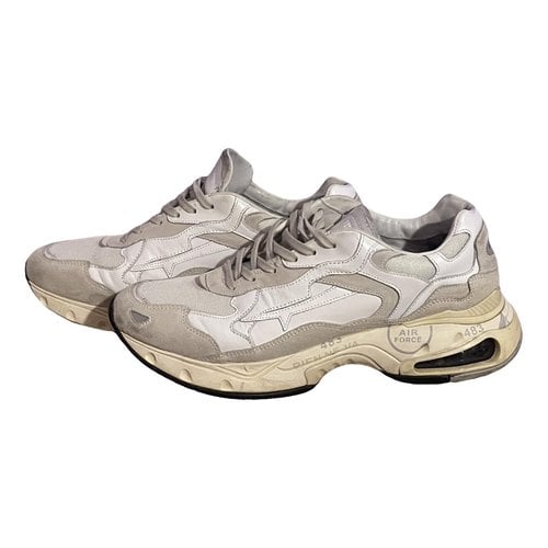 Pre-owned Premiata Leather Low Trainers In White