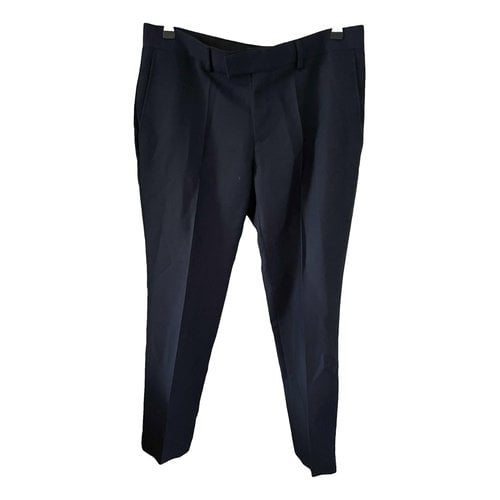 Pre-owned Ben Sherman Trousers In Navy