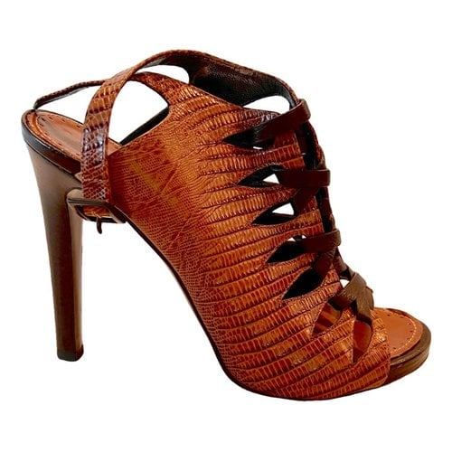 Pre-owned Proenza Schouler Leather Heels In Brown