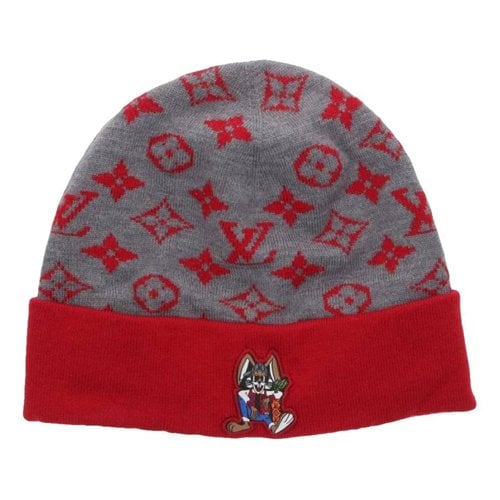 Pre-owned Louis Vuitton Wool Beanie In Red