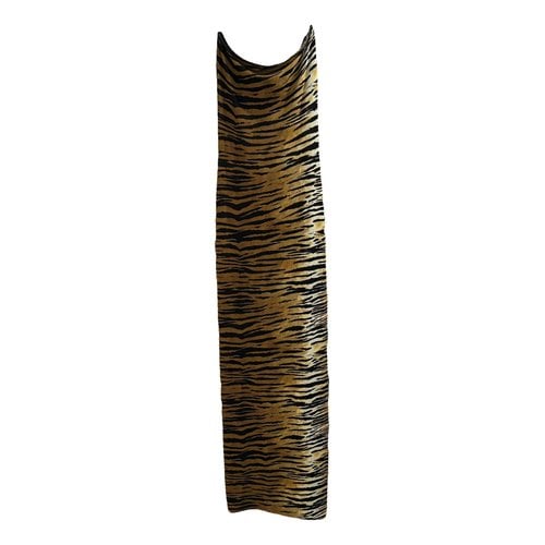Pre-owned Alexandre Vauthier Maxi Dress In Brown
