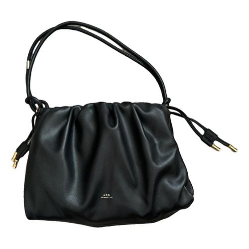 Pre-owned Apc Leather Handbag In Black