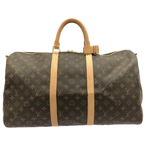 Pre-owned Louis Vuitton Keepall Travel Bag In Brown