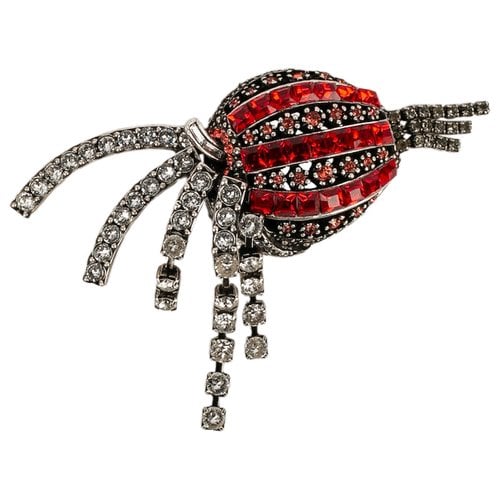 Pre-owned Sonia Rykiel Pin & Brooche In Red