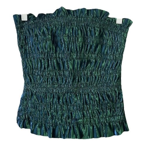 Pre-owned Area Corset In Green