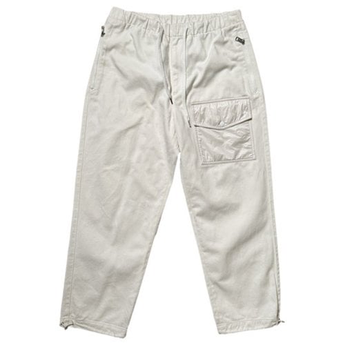 Pre-owned Moncler Trousers In White