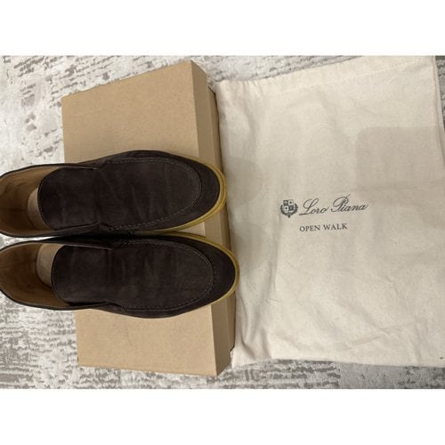 Pre-owned Loro Piana Flats In Brown