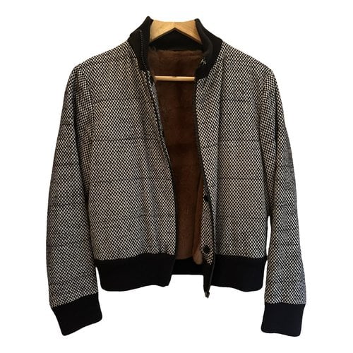 Pre-owned Giorgio Armani Wool Biker Jacket In Other