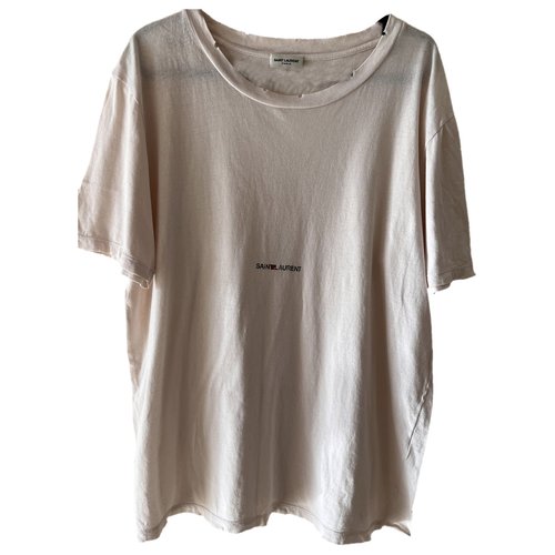 Pre-owned Saint Laurent T-shirt In Pink