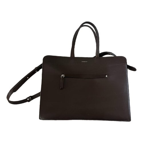 Pre-owned Sandqvist Leather Handbag In Brown