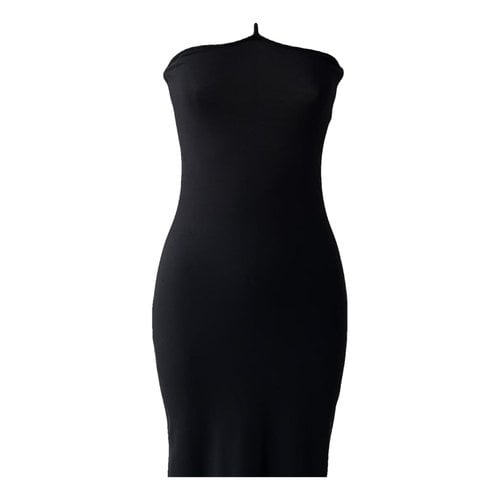 Pre-owned Paco Rabanne Maxi Dress In Black