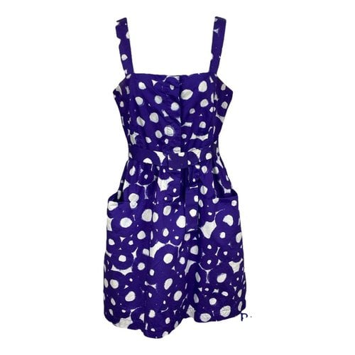 Pre-owned Theory Mini Dress In Purple