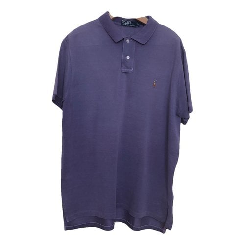Pre-owned Polo Ralph Lauren Polo Classique Manches Courtes Polo Shirt In Purple