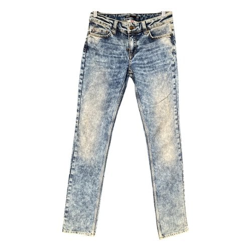 Pre-owned Iceberg Straight Jeans In Blue
